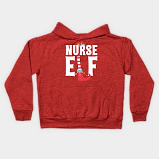 Nurse Elf Cute Funny Christmas Kids Hoodie